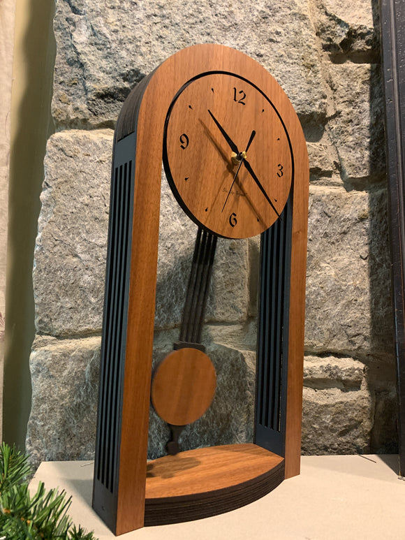 Arch Pendulum Clock in Oak and Walnut – Blue Ridge Originals™